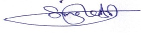 Dora’s signature