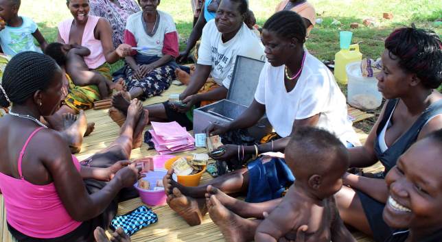 savings group THRIVEGulu women at meeting